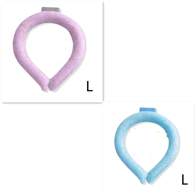 Stylish and innovative cooling neck ring made with NASA-inspired technology, available in various colors and sizes for refreshing summer comfort.