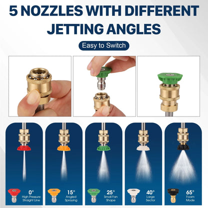 110inch stainless steel high-pressure washer gutter cleaning extension rod