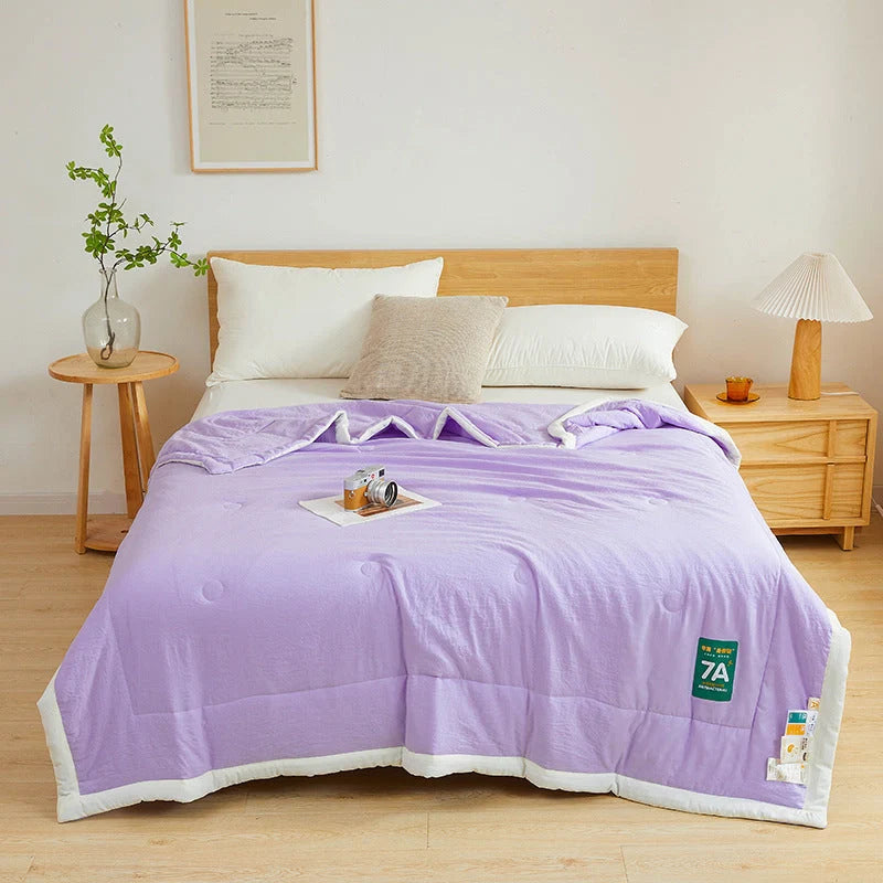 Antibacterial Raw Cotton Summer Cool Quilt in various sizes and colours