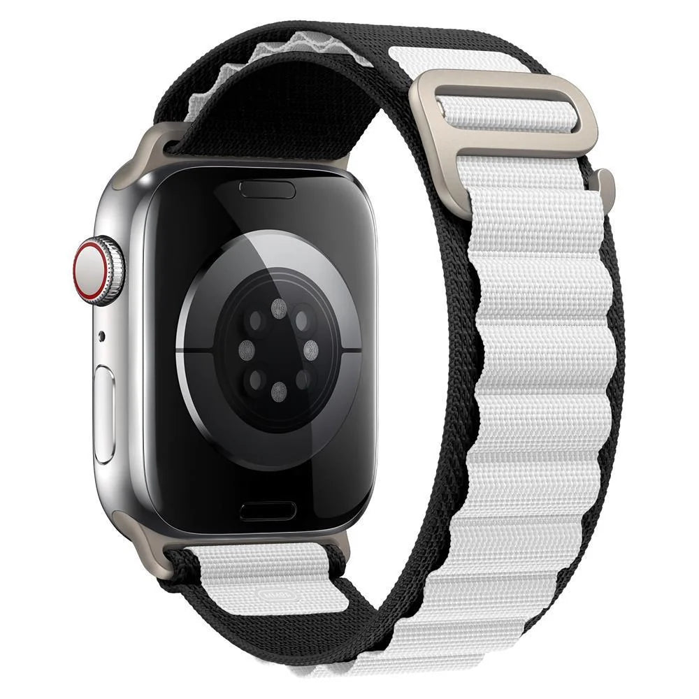 Apple Watch nylon strap with metal tips in various colours