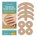 Four pairs of clear hydrogel breast lifting patches in packaging, infused with hyaluronic acid and vitamin E for bust skin care