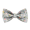 Floral pattern dog collar and matching accessories set in cloth material