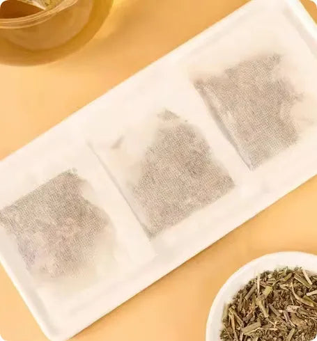 Box of Verbascum Thapsus Tea showing 20 packs of mullein leaf herbal tea bags, 60g net weight