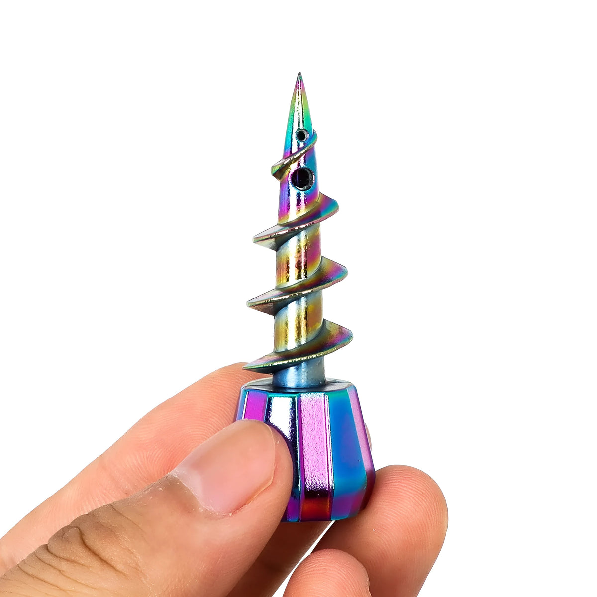 23mm metal screw shape hookah gun head accessory in gun black colour