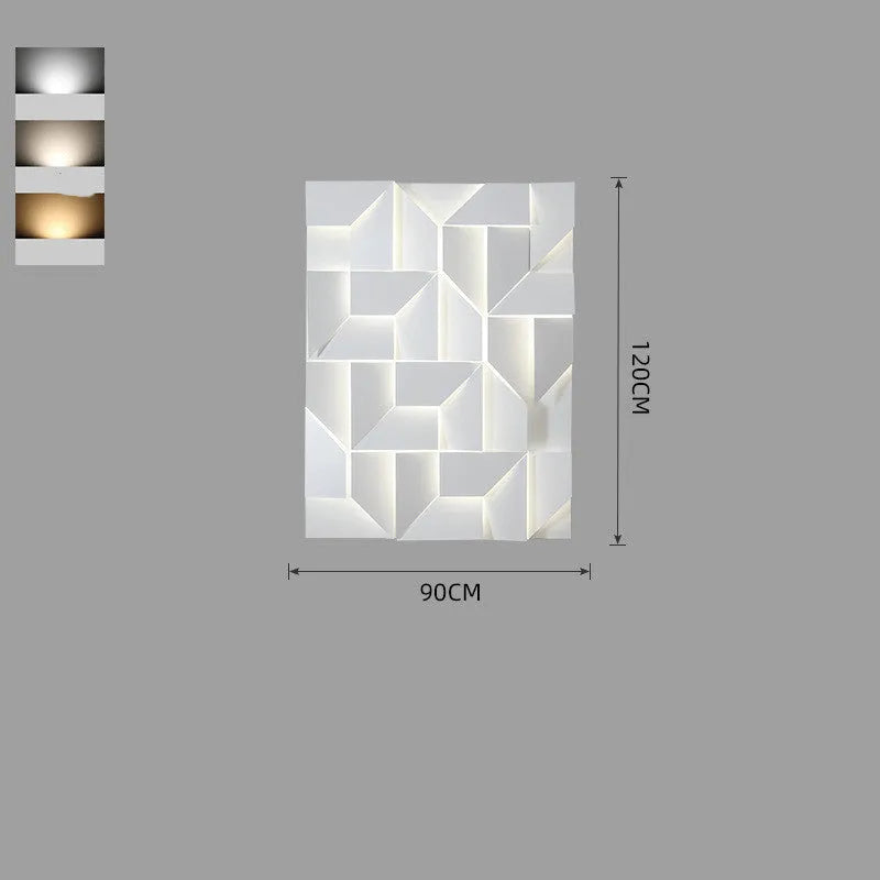 Creative Nordic wall lamp with iron shade and stepless dimming in a living room background setting