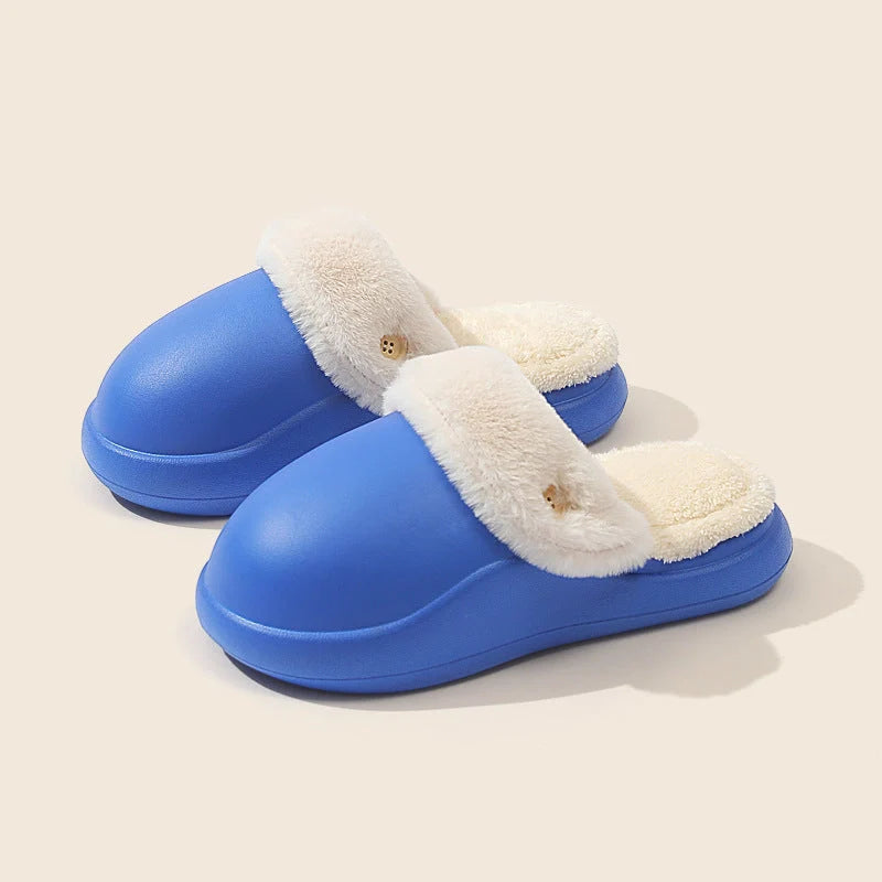 Winter warm non-slip slippers in various colours for men and women