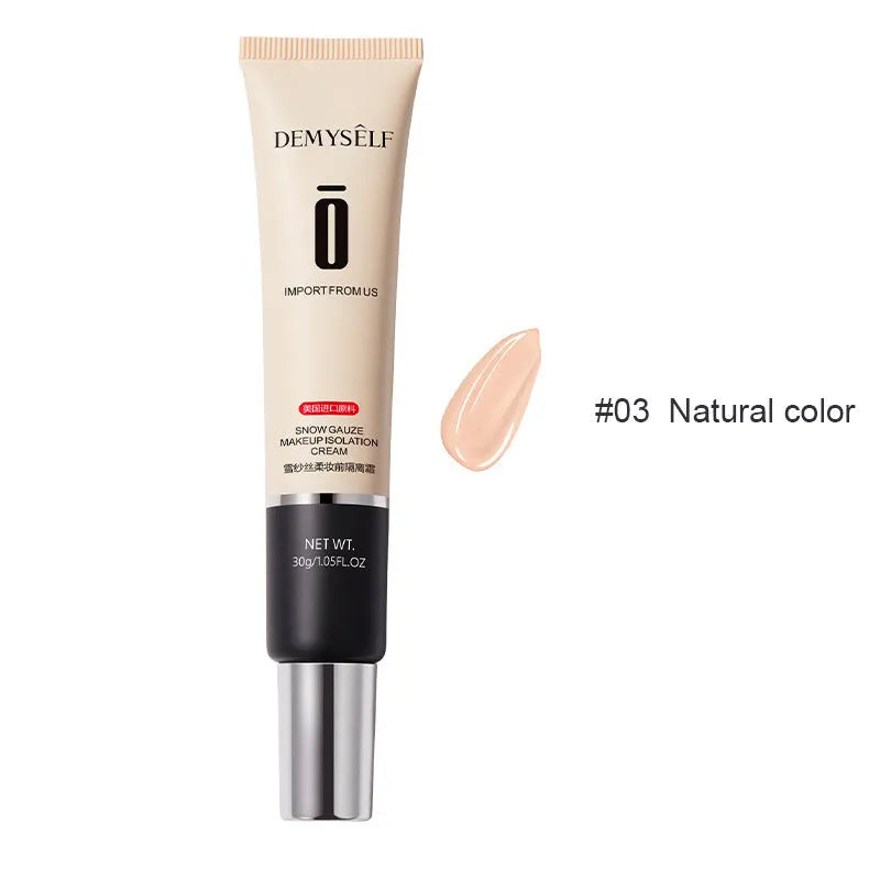 Air cushion BB cream foundation concealer in compact case with mushroom sponge, Ivory 01 and Natural 02 shades