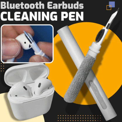 Premium wireless earbuds cleaning kit with pen-shaped design, soft microfiber brush, and precise cleaning tip