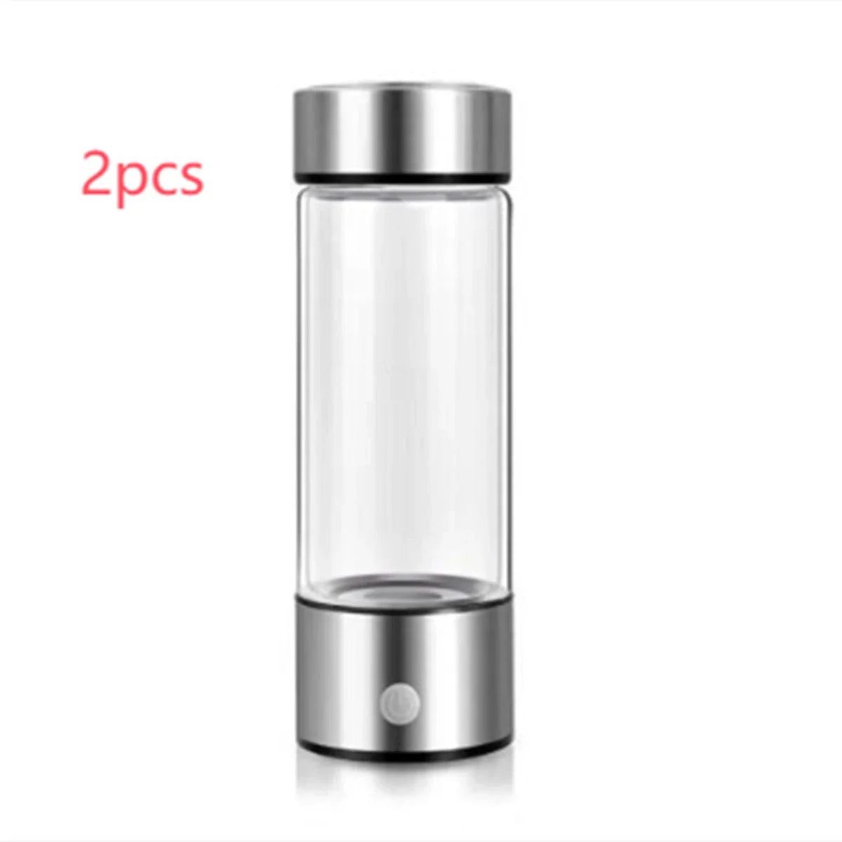 Premium Hydrogen Water Bottle with Rechargeable Generator - Crafted from Borosilicate Glass, Produces Hydrogen-Enriched Water in 3 Minutes, Supports Cellular Health and Nutrient Absorption