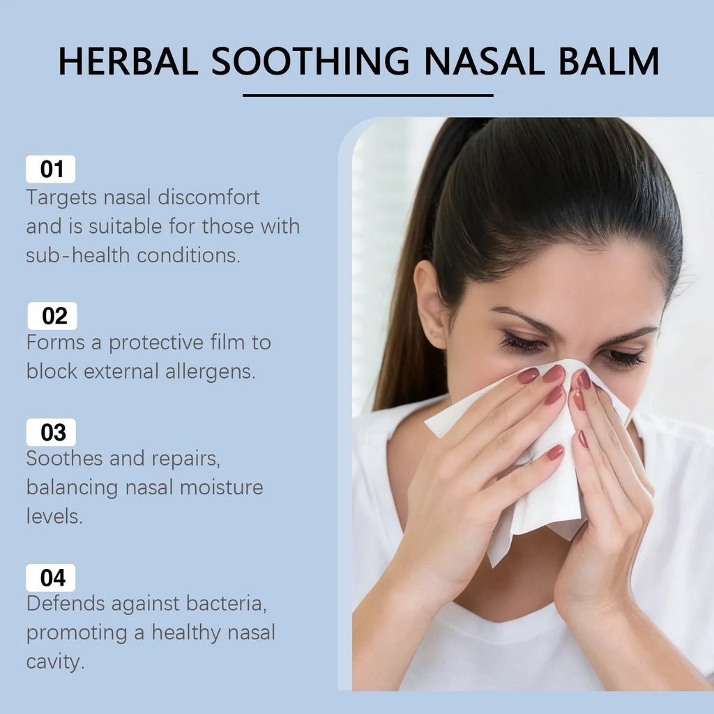 30g tube of nose care cream with botanical active ingredients on white background