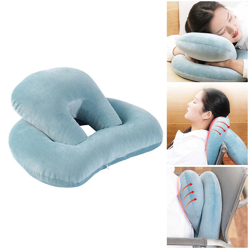 Plush U-shaped travel neck pillow in various colors for ultimate comfort and support