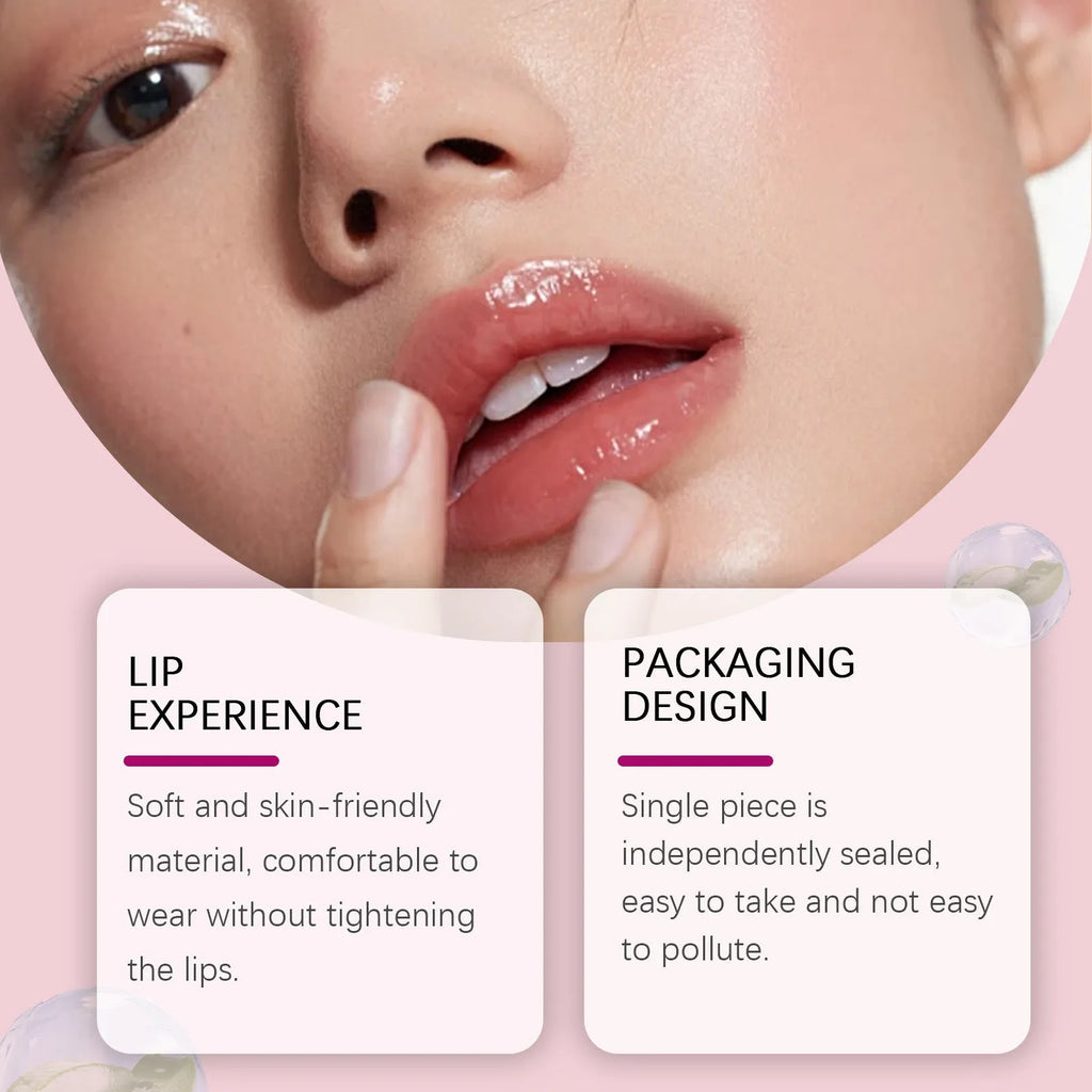 Silicone lip nursing bandage showing 8cm by 12cm patch size