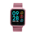 Smart bracelet with 1.3-inch touch screen, silicone wristband, alloy case, heart rate and blood pressure monitoring display
