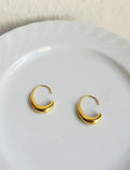 Retro snake design women's earrings in gold and silver electroplated alloy