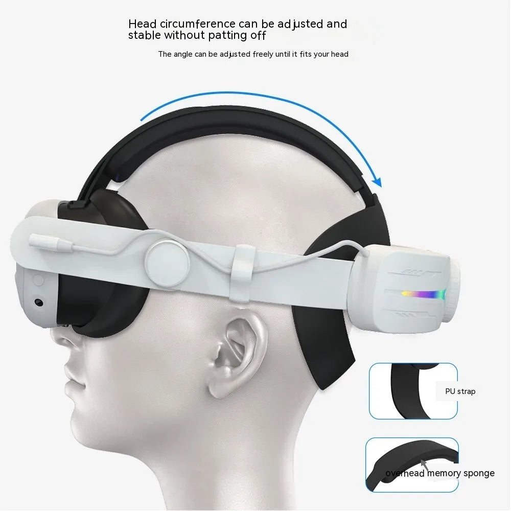 VR headset charging battery pack 8000 mAh handheld ABS pure white