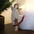 Hand-made wooden door plate pendant with hand-painted carving in country style design