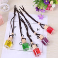 Glass bottle car air freshener hanging ornament with 55g aromatherapy scents