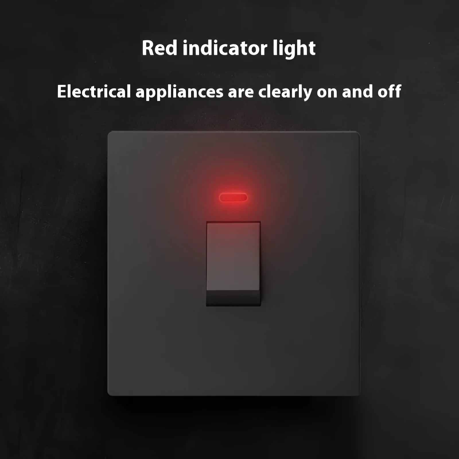 High-current 3-pole electrical switch with light panel in white finish.