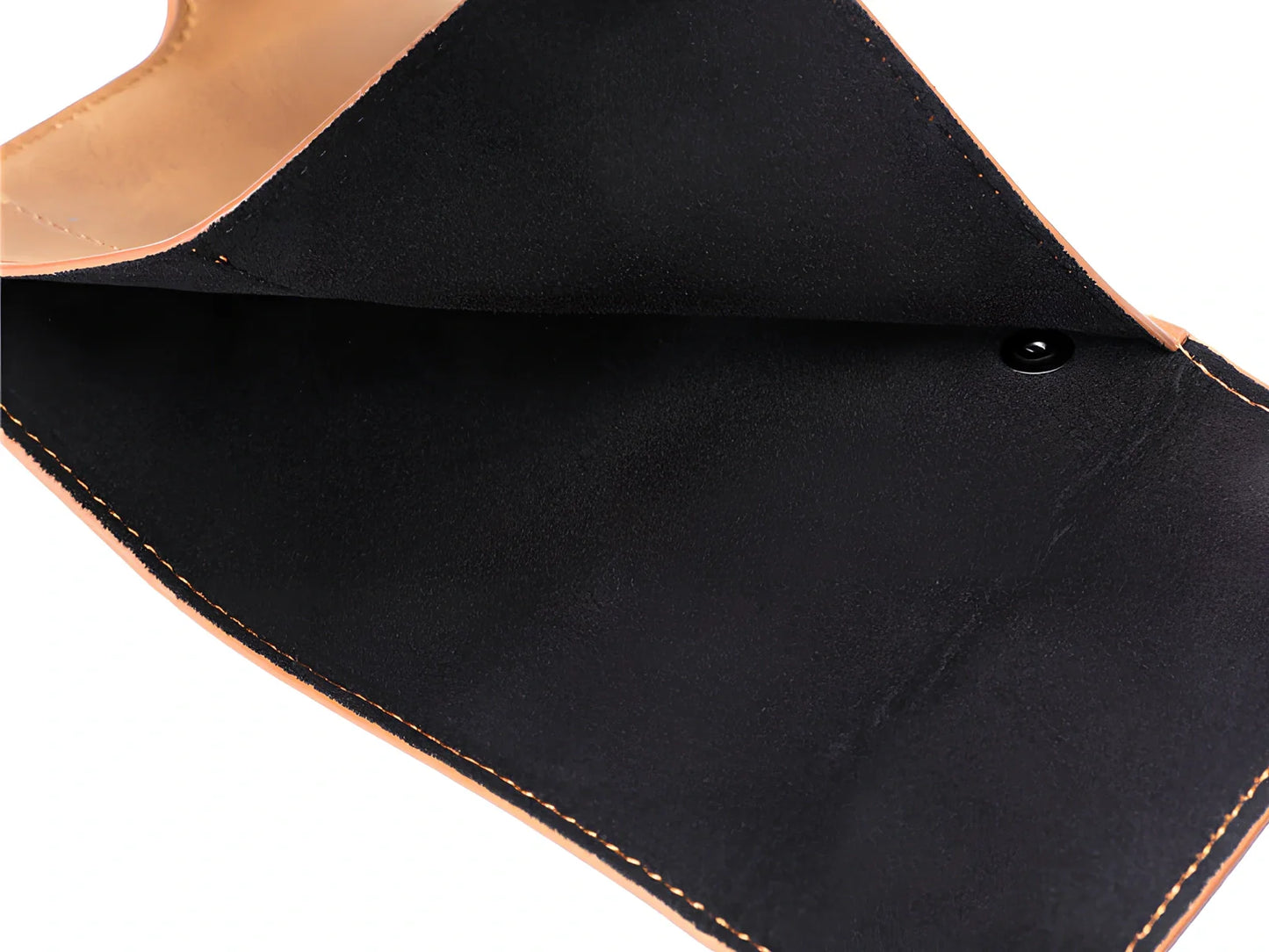 Black Crazy Horse leather aluminium card case wallet, 9.5 cm slim design with magnetic buckle and coin slot