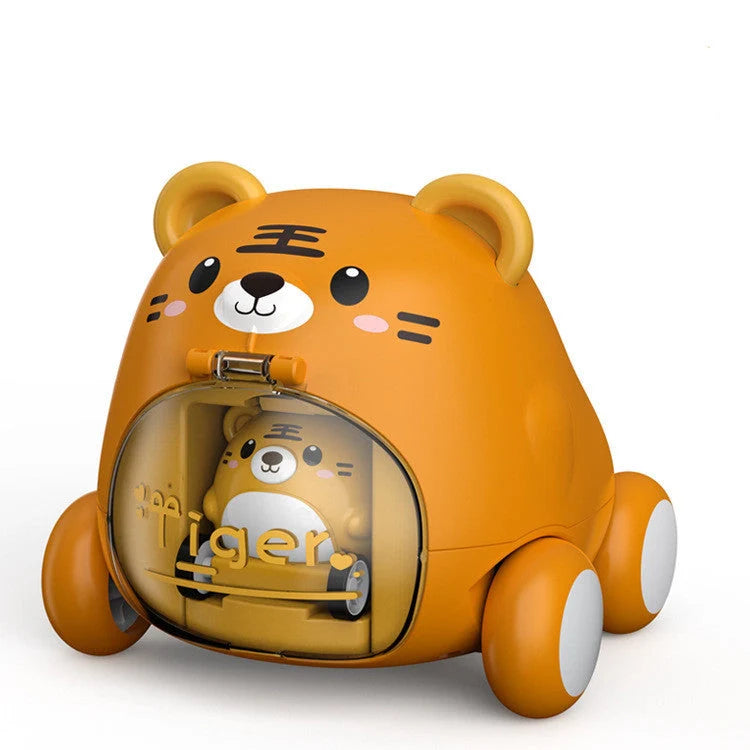 Dinosaur Push Car Sliding Animal Toy Car in various designs for children's play