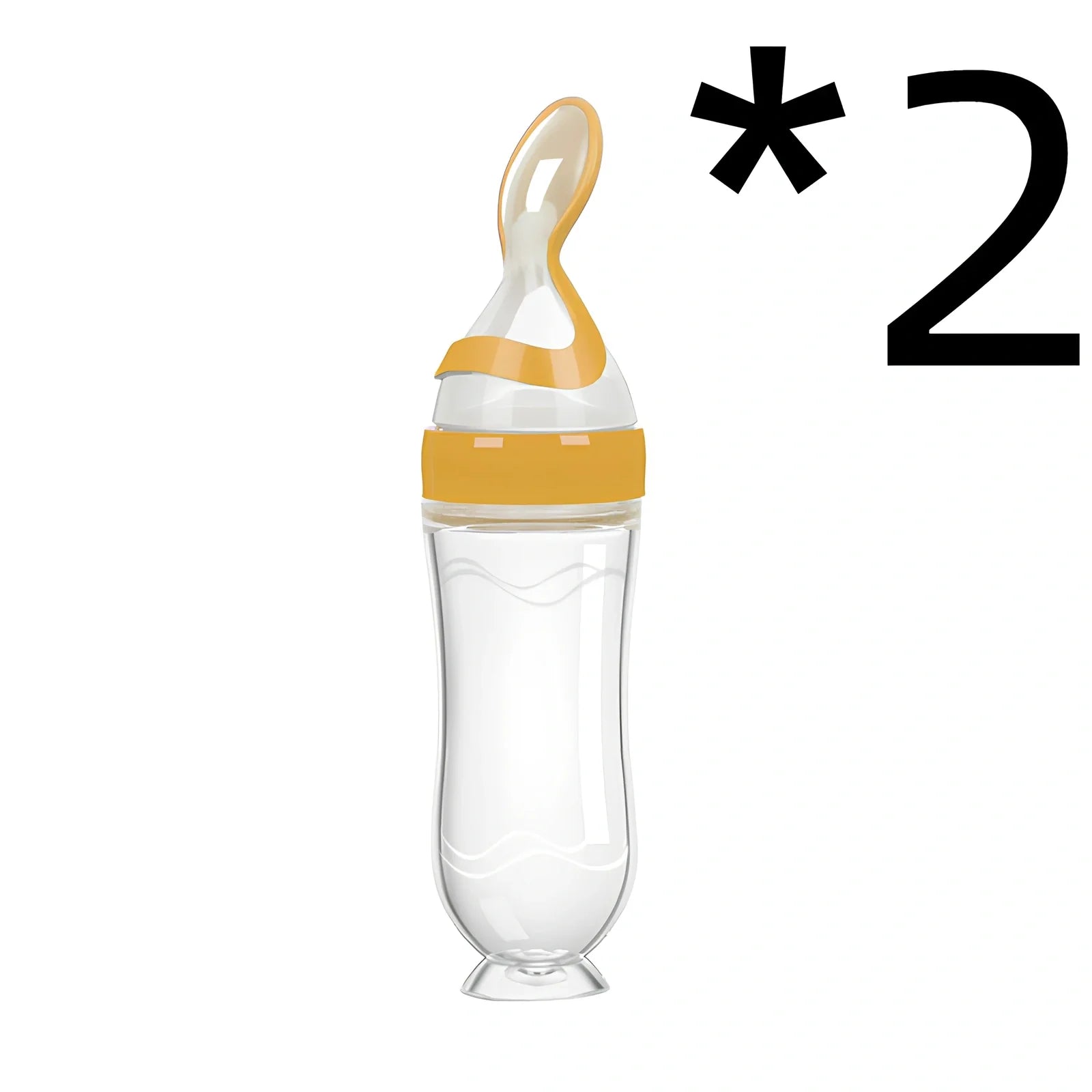 Blue baby spoon bottle feeder, 120ml capacity, food-grade silicone and PP, for 3 months semi-liquid feeding