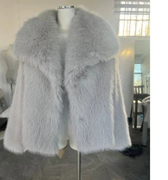 Cozy plush winter coat for women, available in a range of stylish colors
