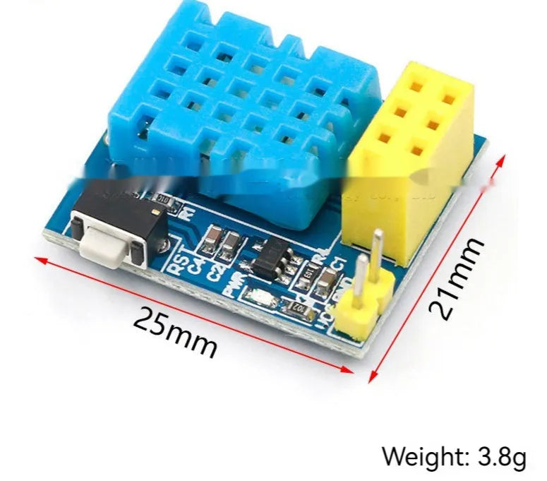 Compact DHT11 WiFi temperature and humidity node module for wireless environment monitoring