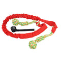 Cotton dog tug of war rope toy in black, grey, or red colours for aggressive chewers