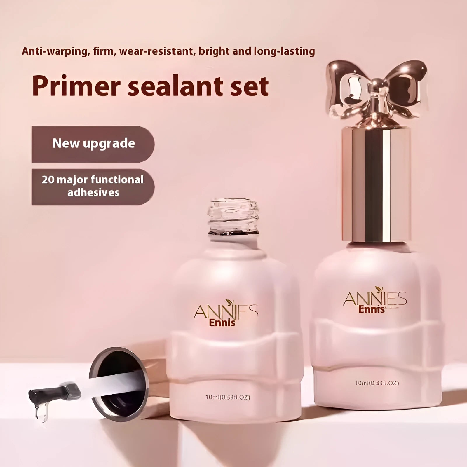 Micro glass bead cat's eye gel nail polish bottle showing unique visual effects