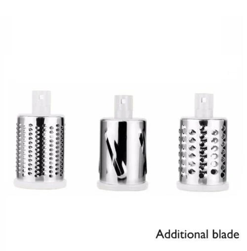 Multifunctional vegetable cutter with safety blade guard and multiple slicing options