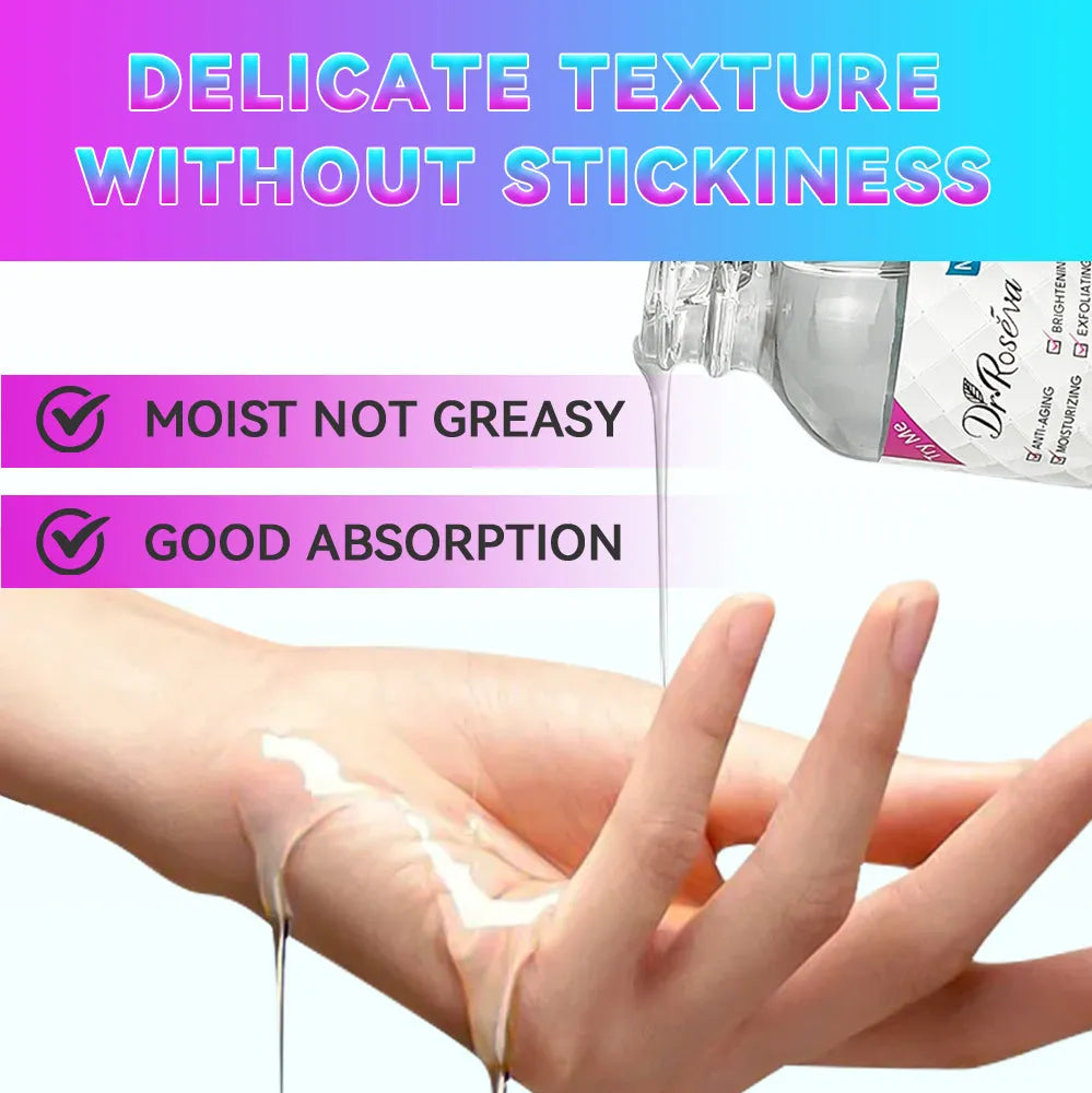 DR.ROSEVA snail facial set with cleanser, face cream, and serum on a white background