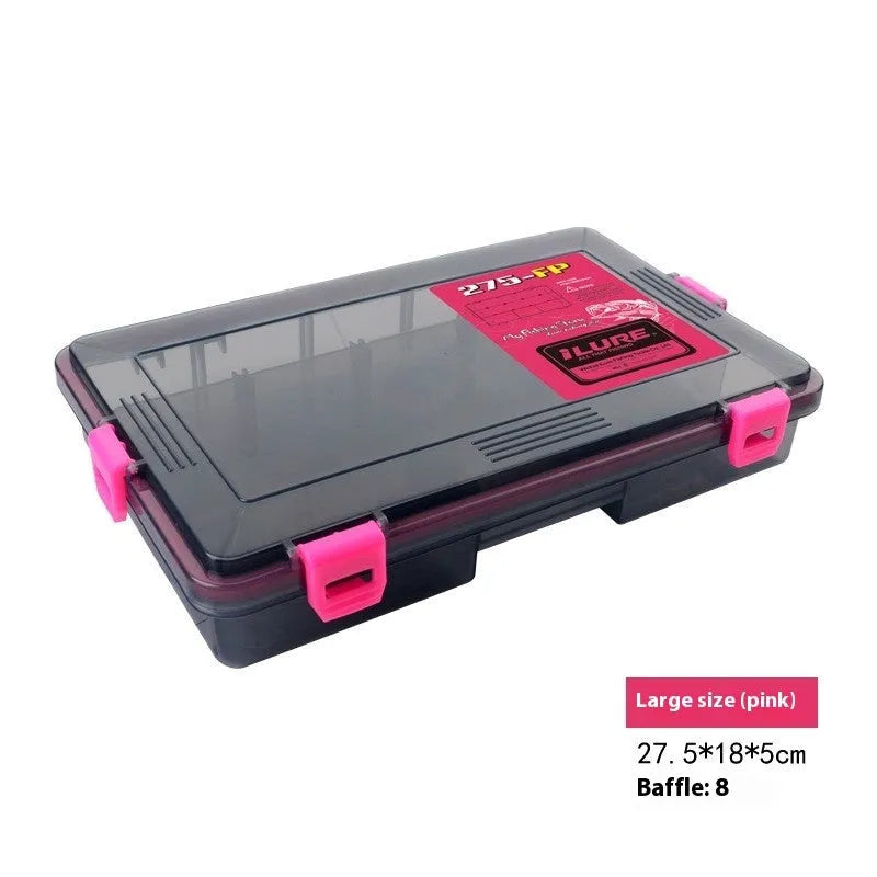 Blue waterproof fishing lure storage box with PP plastic construction