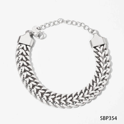 Stainless steel electroplated bracelet for women in various colours