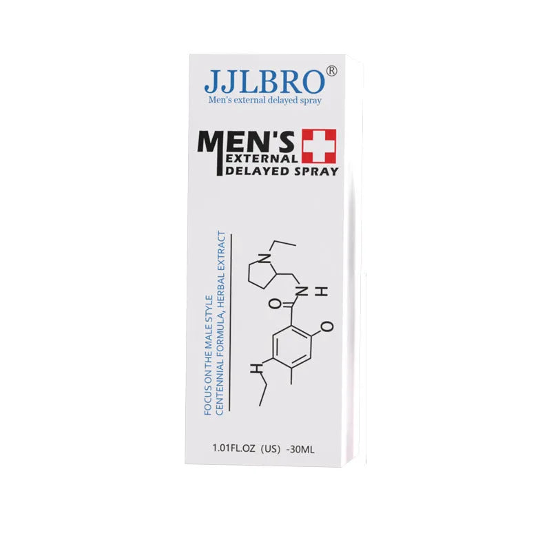 White 30ml sexual performance delay spray bottle with plant extraction formula