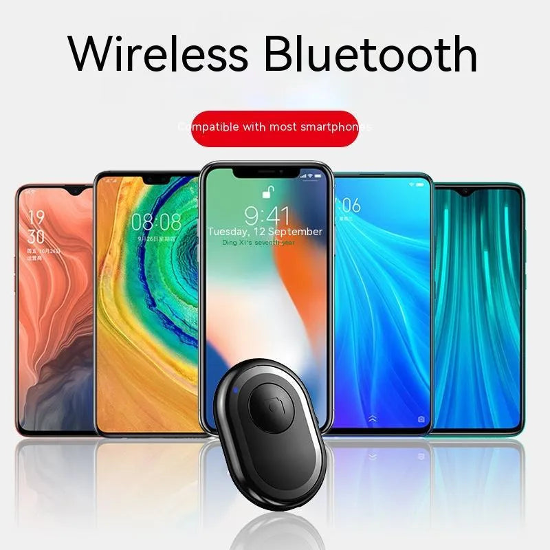 Wireless Bluetooth camera remote control in black, pink and purple colours