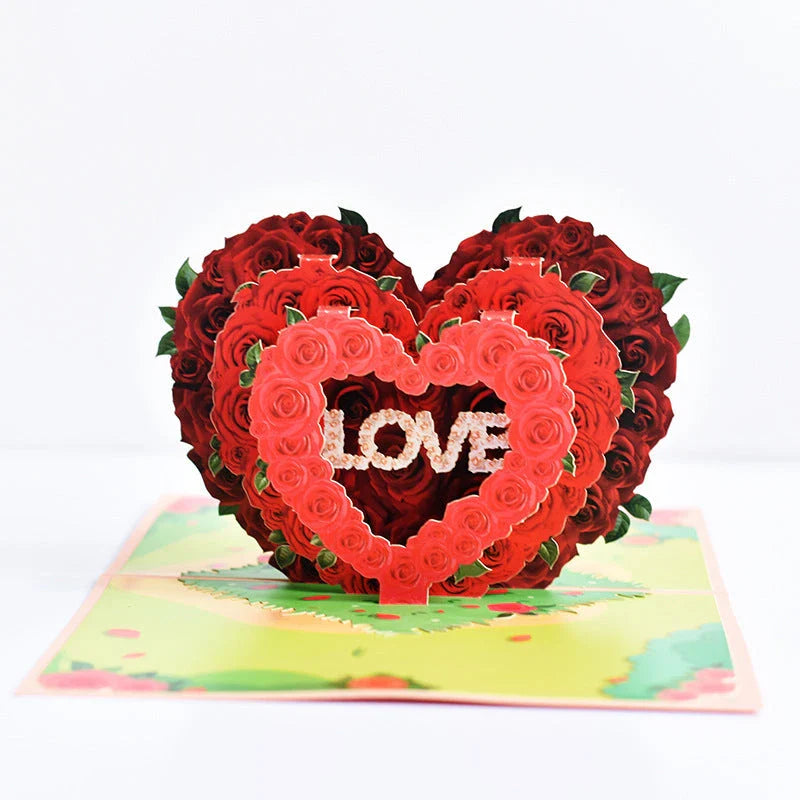 Beautifully crafted 3D pop-up greeting cards with vibrant floral designs, perfect for birthdays, anniversaries, weddings, and other special occasions.