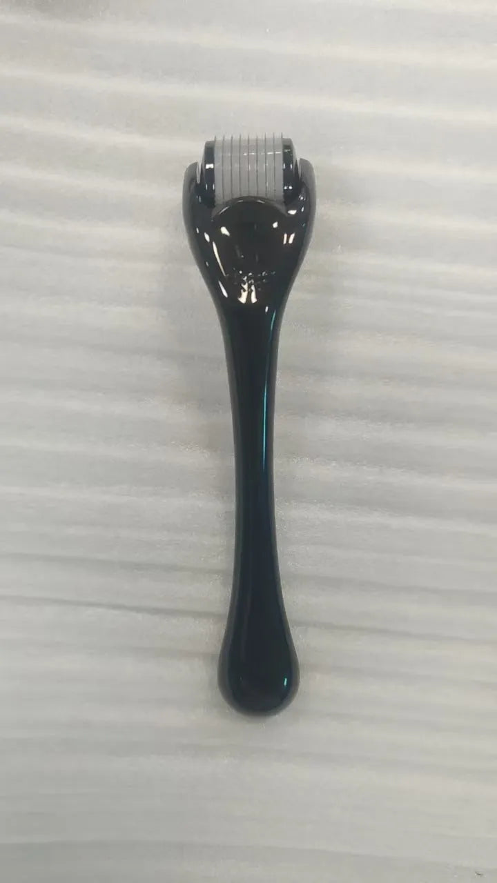 540 needle microneedle derma roller with colour wheel on black handle, showing 0.25mm specification.