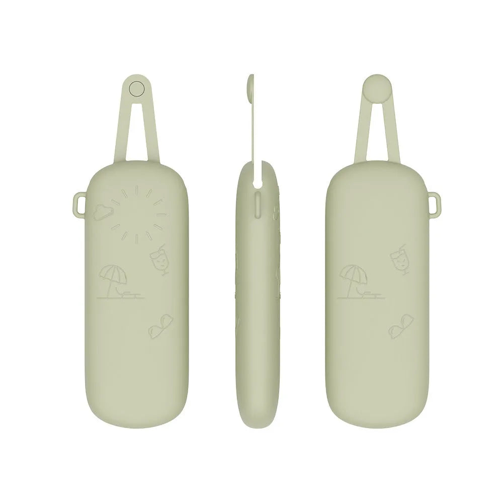 Silicone glasses storage bag in pink colour as a protective case for eyeglasses