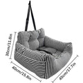 Pet sofa bed car nest striped nest for dogs 45x40x30cm single seat in black stripes