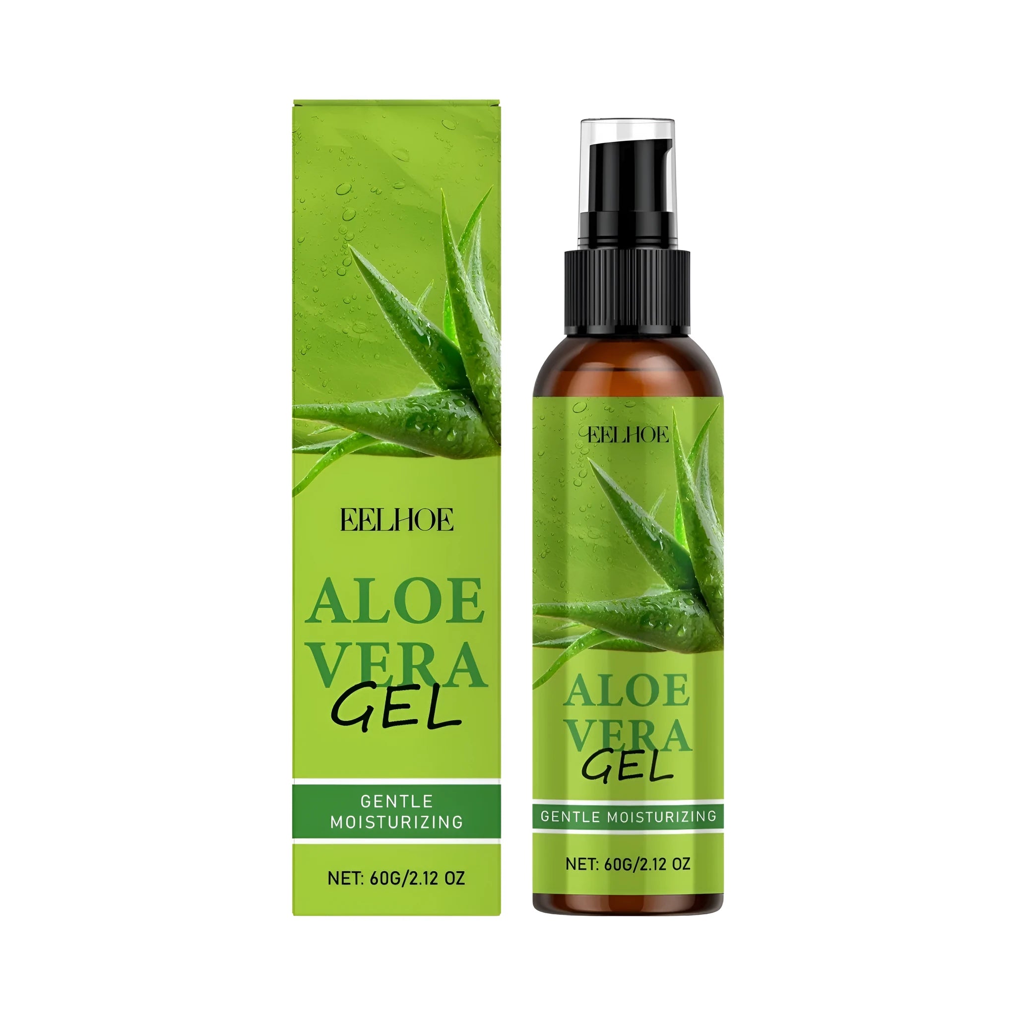 60g tube of clear aloe vera moisturising gel with glycerin and sodium hyaluronate