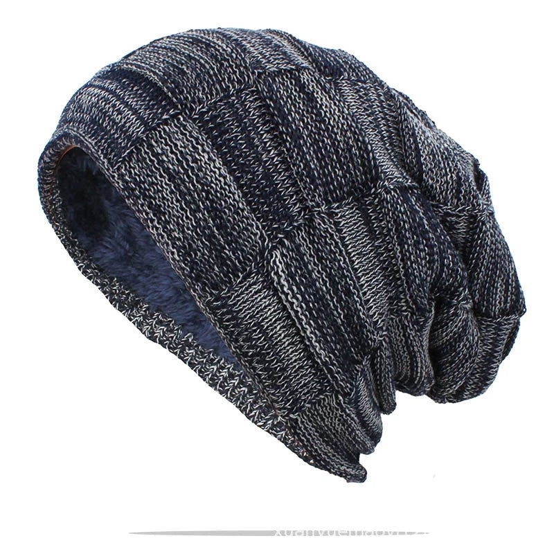 Unisex wool knitted beanie in various colors for winter warmth
