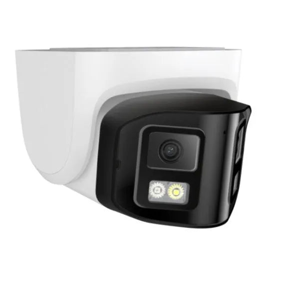 4MP dual-lens IP CCTV security camera with IP66 rating for indoor and outdoor use