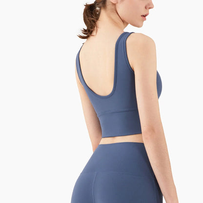 U-shaped back yoga underwear in various colours, showcasing four-way stretch fabric and stylish design.