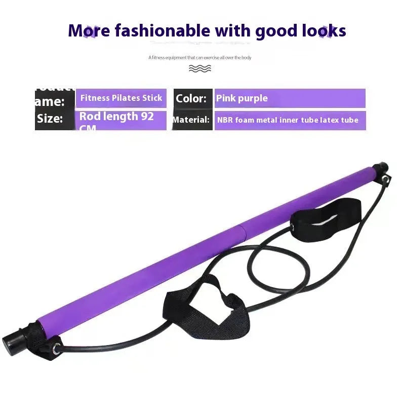 Adjustable fitness hip training pulling rope in purple, pink, blue, or black bubble bag packaging