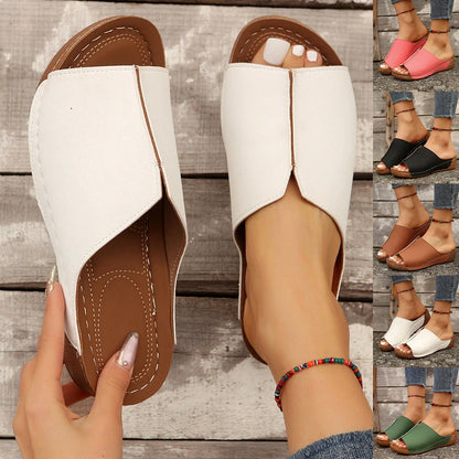 Stylish wedge sandals with PU upper and sole, available in various colors and sizes for comfortable summer wear