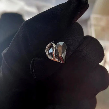 925 silver heart-shaped geometric necklace for women in various colours