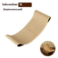 Sisal cat nest recliner with hemp cushion and hardwood scratch board for large cats