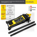 Hydraulic low car jack with handle for tyre changing applications