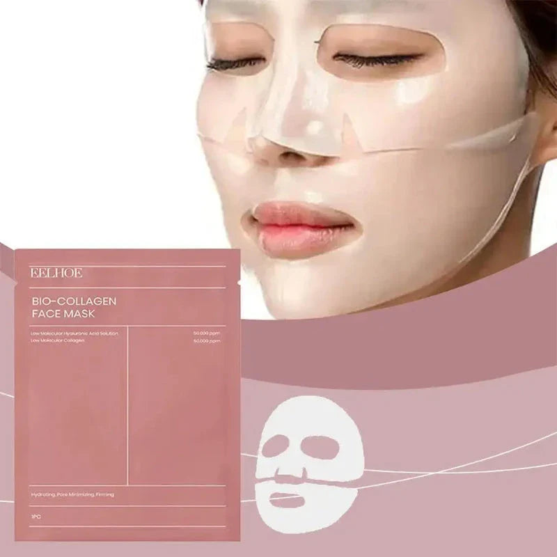 Revitalizing collagen face mask for hydration, wrinkle reduction, and skin brightening