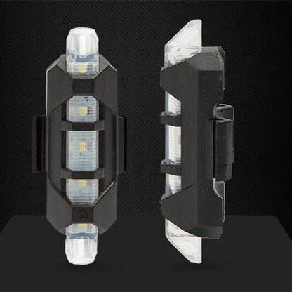 High brightness LED bike taillight with rechargeable battery and waterproof design